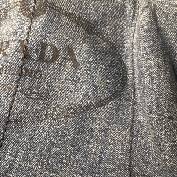 ‼️SOLD‼️Prada Denim Canapa Tote Large Preloved - Picture 8 of 16
